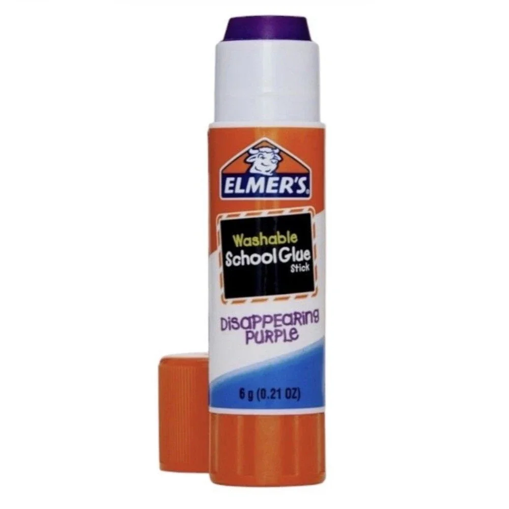 2x Elmer's Washable Disappearing Purple School Glue Sticks 2 Each